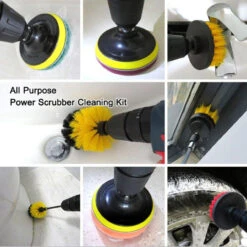 GENERIC 12/21 Pcs Electric Drill Brush Attachment Set Cleaning Kit Power Scrubber Pads -Home Appliances Store 1221 pcs electric drill brush attachment set cleaning kit power scrubber pads 81658.1713758934