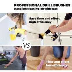 GENERIC 12/21 Pcs Electric Drill Brush Attachment Set Cleaning Kit Power Scrubber Pads -Home Appliances Store 1221 pcs electric drill brush attachment set cleaning kit power scrubber pads 82032.1713758934