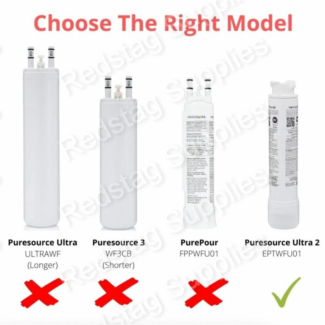 (3pk) EPTWFU01 Frigidaire Water Filter - PureSource Ultra II 3 (3pk) EPTWFU01 Frigidaire Water Filter - PureSource Ultra II