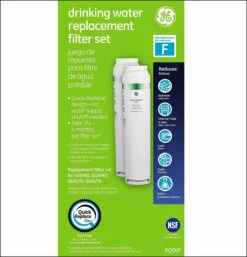(2pk) GE FQSVF Dual Stage SmartWater Under Sink Drinking Water Filter