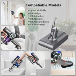 21.6V 5000mAh V8 Battery For Dyson Absolute Cordless Vacuum Cleaner Li-ion SV10 -Home Appliances Store 21.6v 5000mah v8 battery for dyson absolute cordless vacuum cleaner li ion sv10 83313.1681903041