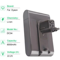 21.6V Lithium Ion Battery For Dyson V6 Animal V7 V8 Absolute HEPA Vacuum Cleaner -Home Appliances Store 21.6v lithium ion battery for dyson v6 animal v7 v8 absolute hepa vacuum cleaner 28974.1703250329