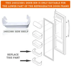 240323001 Door Bin, PS429724 Replacement Side Shelf Frigidaire Refrigerator -Home Appliances Store 240323001 door bin ps429724 replacement side shelf frigidaire refrigerator 55651.1710302638