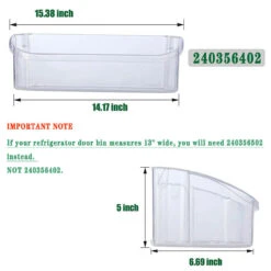 240356402 Refrigerator Door Bin AP2549958 Side Shelf Replacement Fit Frigidaire
