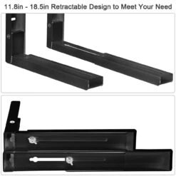 2x Adjustable Microwave Brackets Wall Mount Heavy Duty Shelf Carbon Steel Cradle -Home Appliances Store 2x adjustable microwave brackets wall mount heavy duty shelf carbon steel cradle 69788.1665674191