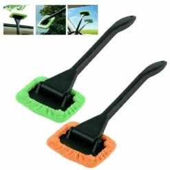 GENERIC 2X MicroFiber Windshield Clean Shine Car Auto Wiper Cleaner Glass Window Brush