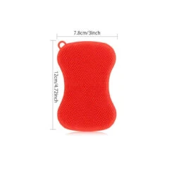 GENERIC 3 PACK SILICONE SPONGE SET. Scrubber Dish Washing Face Clean Kitchen Washable -Home Appliances Store 3 pack silicone sponge set scrubber dish washing face clean kitchen washable 41648.1719493475