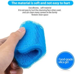 GENERIC 3 PACK SILICONE SPONGE SET. Scrubber Dish Washing Face Clean Kitchen Washable -Home Appliances Store 3 pack silicone sponge set scrubber dish washing face clean kitchen washable 66516.1719493475