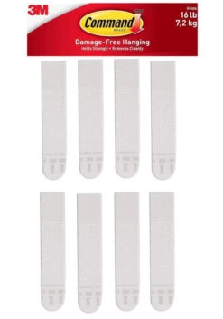 3M Command Picture Hanging Strips Large, 4 Pairs [8 Strips], Hold 16 Lbs -Home Appliances Store 3m command picture hanging strips large 4 pairs 8 strips hold 16 lbs 24720.1682407750