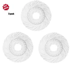 3Pack Replacement Microfiber Mop Head Refill For Spin Mop 360° Easy Cleaning US -Home Appliances Store 3pack replacement microfiber mop head refill for spin mop 360 easy cleaning us 83909.1710921980