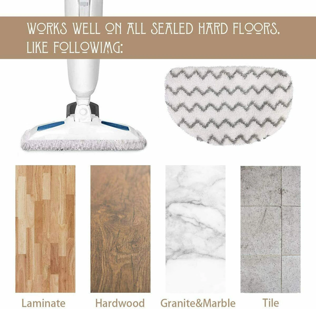 4 Pk Steam Mop Replacement Pad For Bissell Powerfresh 1940 1806 1544 1440 2075A 7 4 Pk Steam Mop Replacement Pad For Bissell Powerfresh 1940 1806 1544 1440 2075A - Image 5