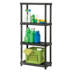 4 Tier Resin Garage Shelving Unit Sturdy Adjustable Storage Shelf Rack Shelves -Home Appliances Store 4 tier resin garage shelving unit sturdy adjustable storage shelf rack shelves 04228.1695874346