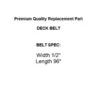 42" Deck Belt For Troy Bilt Pony 42T Horse 42 Hydro Pony 42 42" 490-501-M044 -Home Appliances Store 42 deck belt for troy bilt pony 42t horse 42 hydro pony 42 42 490 501 m044 04270.1715486758