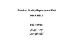 42" Deck Belt For Troy Bilt Pony 42T Horse 42 Hydro Pony 42 42" 490-501-M044