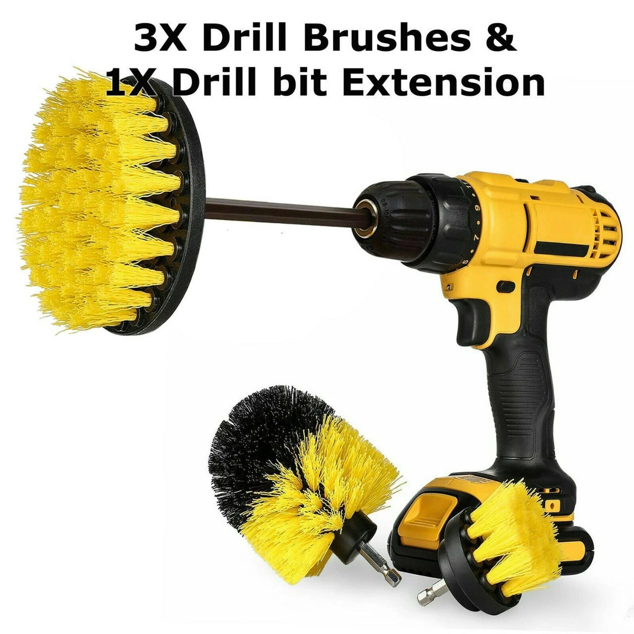 4PCs Home Drill Brush Attachment Power Scrubber Car Cleaning Kit Combo Scrub Tub 6 4PCs Home Drill Brush Attachment Power Scrubber Car Cleaning Kit Combo Scrub Tub - Image 4