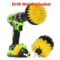 4PCs Home Drill Brush Attachment Power Scrubber Car Cleaning Kit Combo Scrub Tub