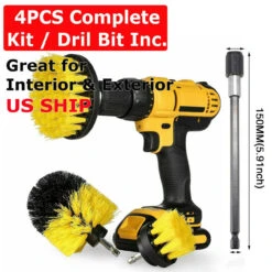 4PCs Home Drill Brush Attachment Power Scrubber Car Cleaning Kit Combo Scrub Tub 14 4PCs Home Drill Brush Attachment Power Scrubber Car Cleaning Kit Combo Scrub Tub -Home Appliances Store 4pcs home drill brush attachment power scrubber car cleaning kit combo scrub tub 44800.1665674540