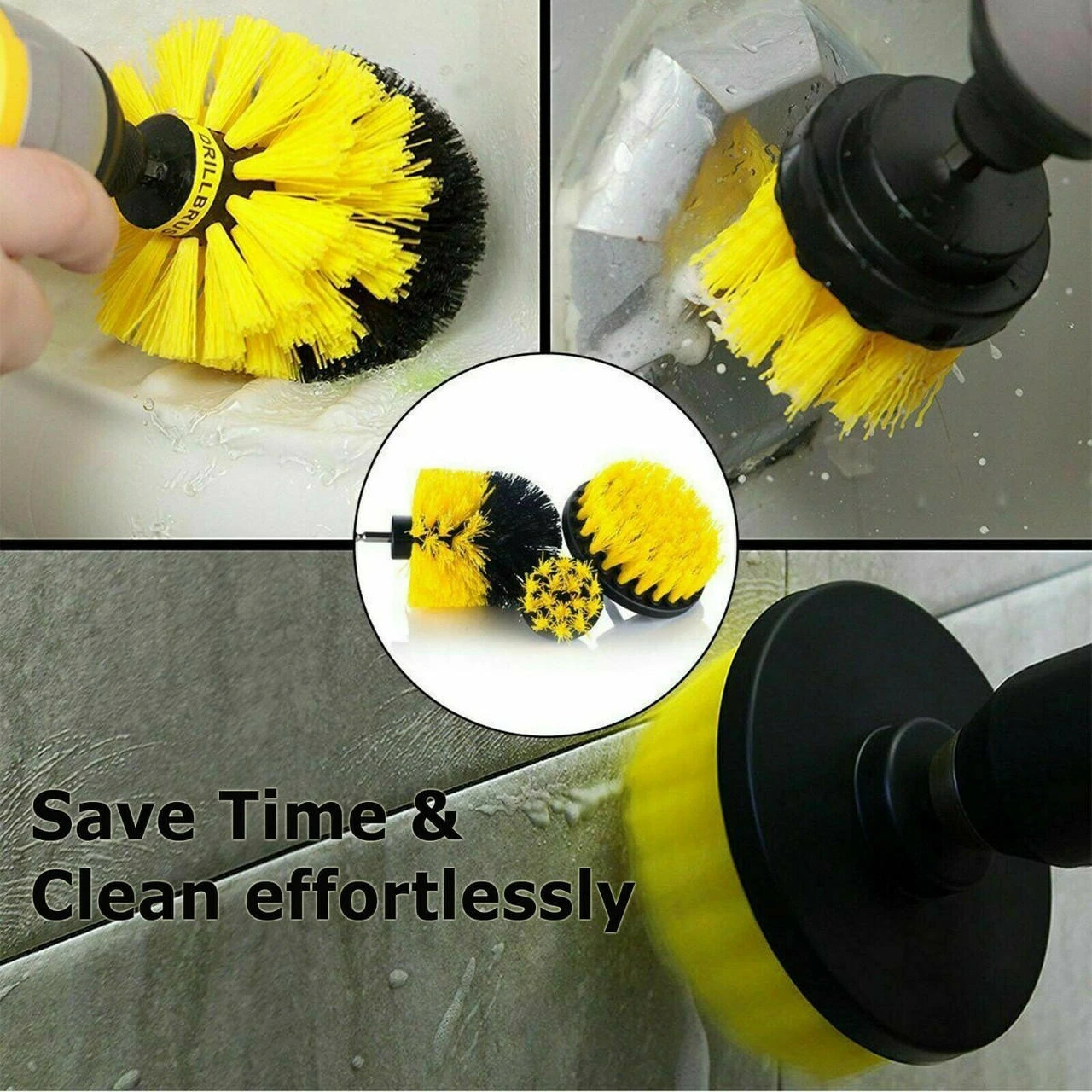 4PCs Home Drill Brush Attachment Power Scrubber Car Cleaning Kit Combo Scrub Tub 12 4PCs Home Drill Brush Attachment Power Scrubber Car Cleaning Kit Combo Scrub Tub - Image 10