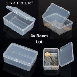 GENERIC 4PCS Small Plastic Storage Container Boxes Box DIY Coins Screws Jewelry Travel -Home Appliances Store 4pcs small plastic storage container boxes box diy coins screws jewelry travel 18431.1681991589