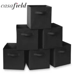 6 Collapsible Foldable Cloth Fabric Cubby Cube Storage Bins Baskets For Shelves -Home Appliances Store 6 collapsible foldable cloth fabric cubby cube storage bins baskets for shelves 38057.1697868373