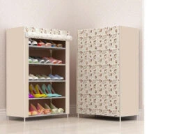 GENERIC 6 Layer 5 Shelf Shoes Cabinet Storage Organizer Shoe Rack Dustproof Standing -Home Appliances Store 6 layer 5 shelf shoes cabinet storage organizer shoe rack dustproof standing 07216.1706907989