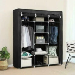 69" Portable Closet Wardrobe Clothes Ample Storage Space Organizer Armoire Free -Home Appliances Store 69 portable closet wardrobe clothes ample storage space organizer armoire free 23854.1719494051
