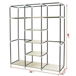 69" Portable Closet Wardrobe Clothes Ample Storage Space Organizer Armoire Free -Home Appliances Store 69 portable closet wardrobe clothes ample storage space organizer armoire free 67200.1719494051