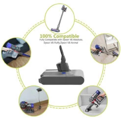 Home Appliances Store -Home Appliances Store 8000mah for dyson v8 battery sv10 v8 absolute v8 animal fluffy cordless vacuum 36247.1690423721