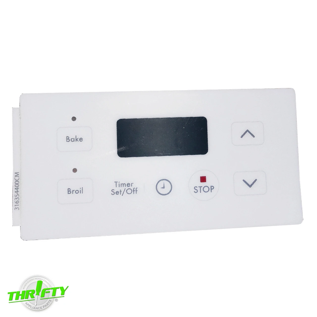 316354400 Range Control Overlay For Kenmore 3 316354400 Range Control Overlay For Kenmore