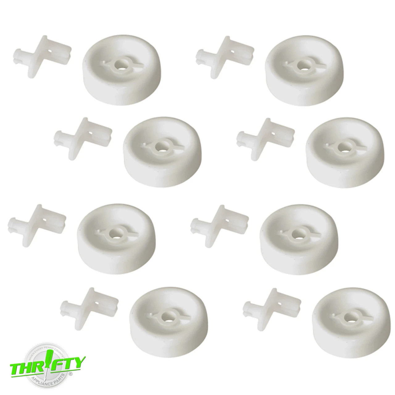 WD35X21038 Dishwasher 8pc Lower Roller Set For GE / Hotpoint 3 WD35X21038 Dishwasher 8pc Lower Roller Set For GE / Hotpoint