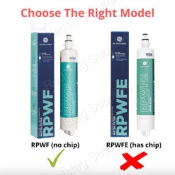 GE RPWF Refrigerator Water Filter - Read Description - RWF1063, RWF3600A, WSG-4, DWF-36, R-3600, MPF15350, OPFG3-RF300, BCF77, WF277 -Home Appliances Store RPWF vs RPWFE watermark 64296.1715603759
