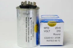 Air Conditioning HVAC Round Dual Motor Run Capacitor 25 + 5 MFD 370 Volt -Home Appliances Store air conditioning hvac round dual motor run capacitor 25 5 mfd 370 volt 93962.1665670560