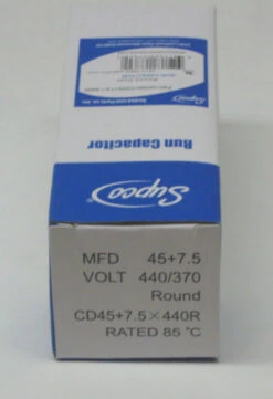 Air Conditioning HVAC Round Dual Motor Run Capacitor 45 + 7.5 MFD 440 Volt -Home Appliances Store air conditioning hvac round dual motor run capacitor 45 7.5 mfd 440 volt 52327.1665670940