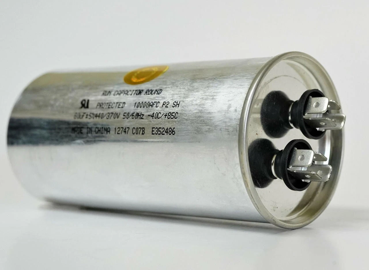 Air Conditioning HVAC Round Fan Motor Run Capacitor 80 MFD 440 Volts 3 Air Conditioning HVAC Round Fan Motor Run Capacitor 80 MFD 440 Volts