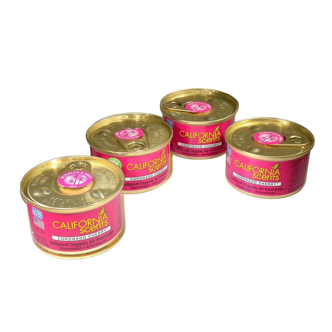 California Scents Air Freshener 4-Pack Car Air Freshener (Coronado Cherry) 4 California Scents Air Freshener 4-Pack Car Air Freshener (Coronado Cherry) - Image 2