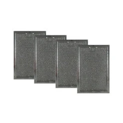 COMPATIBLE GE PS255242 ALUMINUM GREASE MICROWAVE FILTER REPLACEMENTS (4-PACK)