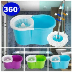 Easy Wring Spin Mop&Bucket System 2 Microfiber Mop Head Blue Green Purple -Home Appliances Store easy wring spin mopandbucket system 2 microfiber mop head blue green purple 27965.1718355906