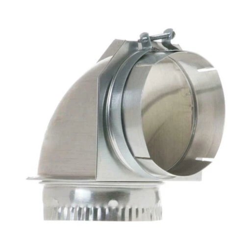 GE 4 In. 90 Degree Close Elbow Dryer Vent, Aluminum PM08X10078