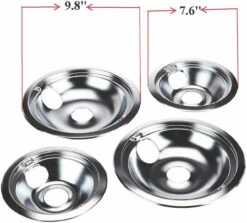 GE Hotpoint Chrome Stove Drip Pans Electric Burner Covers 4 Top Replacement Set -Home Appliances Store ge hotpoint chrome stove drip pans electric burner covers 4 top replacement set 65766.1719083145