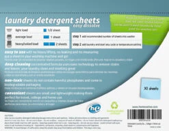Homevative Laundry Detergent Sheets, Easy Dissolve, 30 Count -Home Appliances Store homevative laundry detergent sheets easy dissolve 30 count 46274.1698138542