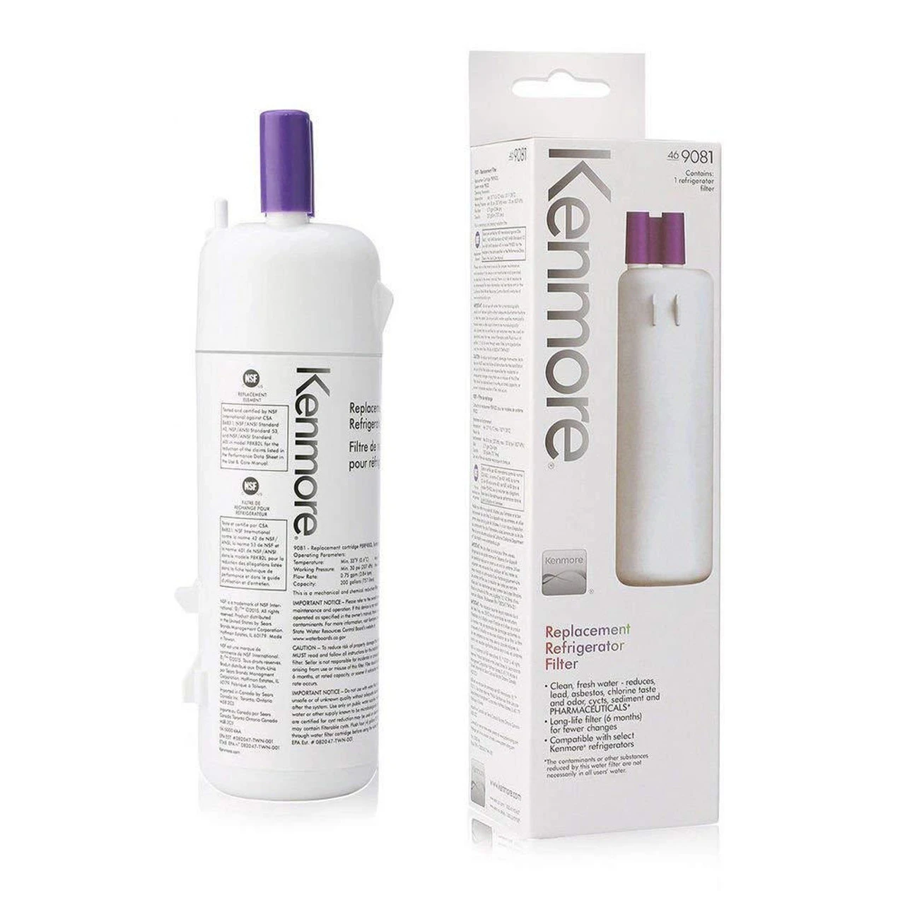 Kenmore 46-9081, 46-9930 Compatible With Everydrop EDR1RXD1, Whirlpool Filter 1, W10295370A, EDR1RXD1B, P8RFWB2L, P4RFWB Refrigerator Water Filter 5 Kenmore 46-9081, 46-9930 Compatible With Everydrop EDR1RXD1, Whirlpool Filter 1, W10295370A, EDR1RXD1B, P8RFWB2L, P4RFWB Refrigerator Water Filter - Image 3