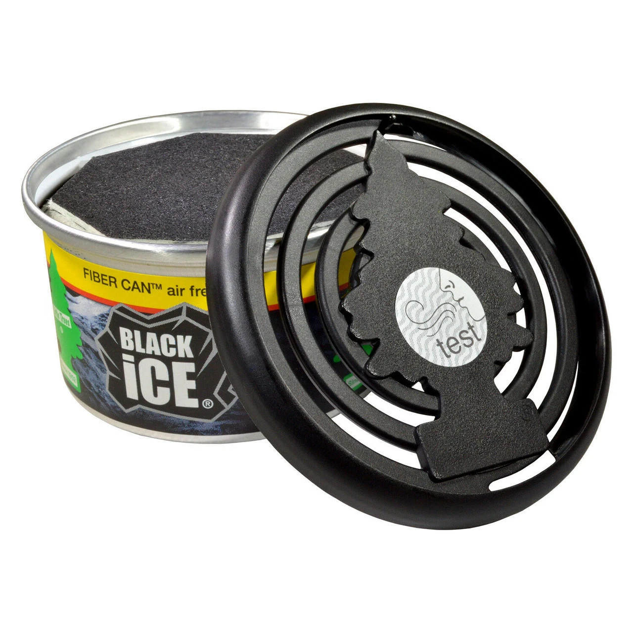 Little Trees Fiber Can Car Air Freshener 4-Pack (Black Ice) 3 Little Trees Fiber Can Car Air Freshener 4-Pack (Black Ice)