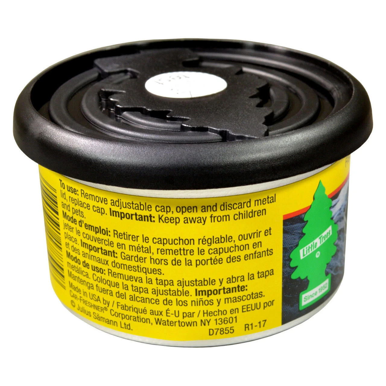 Little Trees Fiber Can Car Air Freshener 4-Pack (Black Ice) 5 Little Trees Fiber Can Car Air Freshener 4-Pack (Black Ice) - Image 3