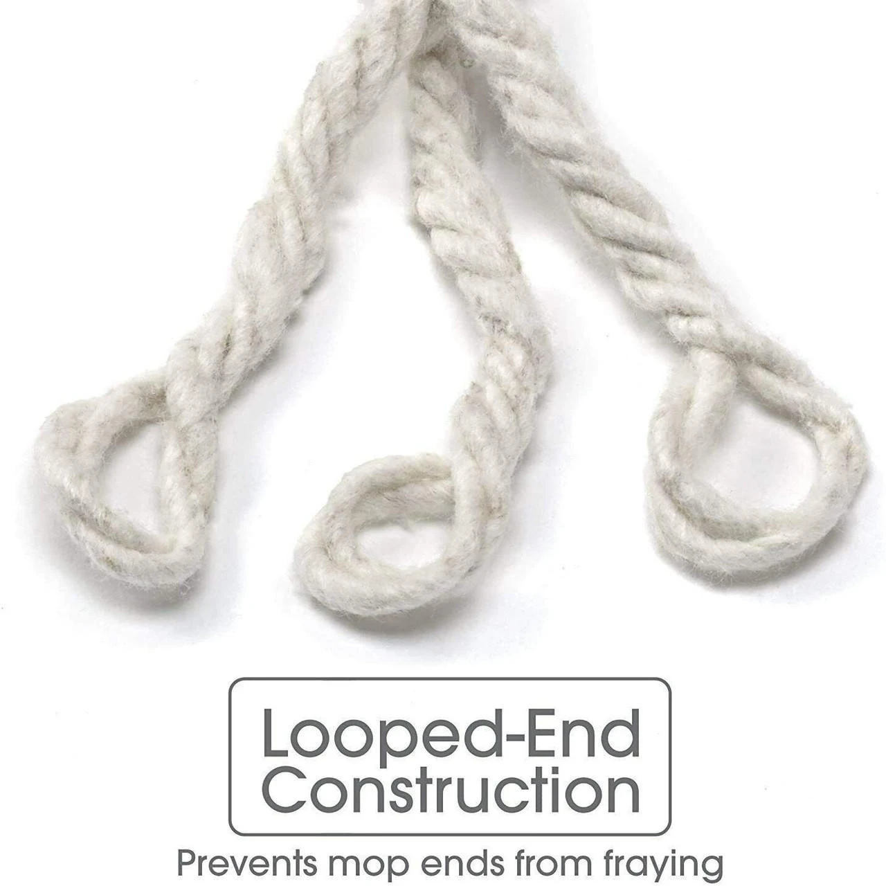 Loop-End Cotton String Heavy Duty Mop Head Refills 6 Inch Headband Replacement 5 Loop-End Cotton String Heavy Duty Mop Head Refills 6 Inch Headband Replacement - Image 3