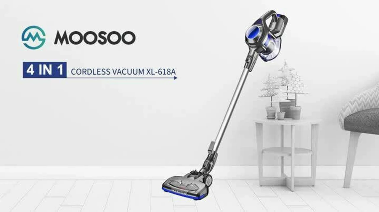 MOOSOO XL-618A Cordless Vacuum 10Kpa 4 In 1 Stick Handheld Vacuum Cleaner Pet US 7 MOOSOO XL-618A Cordless Vacuum 10Kpa 4 In 1 Stick Handheld Vacuum Cleaner Pet US - Image 5