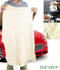 GENERIC Natural Chamois Leather Car Drying Towel Shammy Cleaning Cloth Absorbent 60*90cm -Home Appliances Store natural chamois leather car drying towel shammy cleaning cloth absorbent 6090cm 75031.1683338730