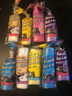 Essentials New Scented Garbage Trash Bags 4, 7, 8, Or 13 Gallon - Rose Vanilla Lemon, More