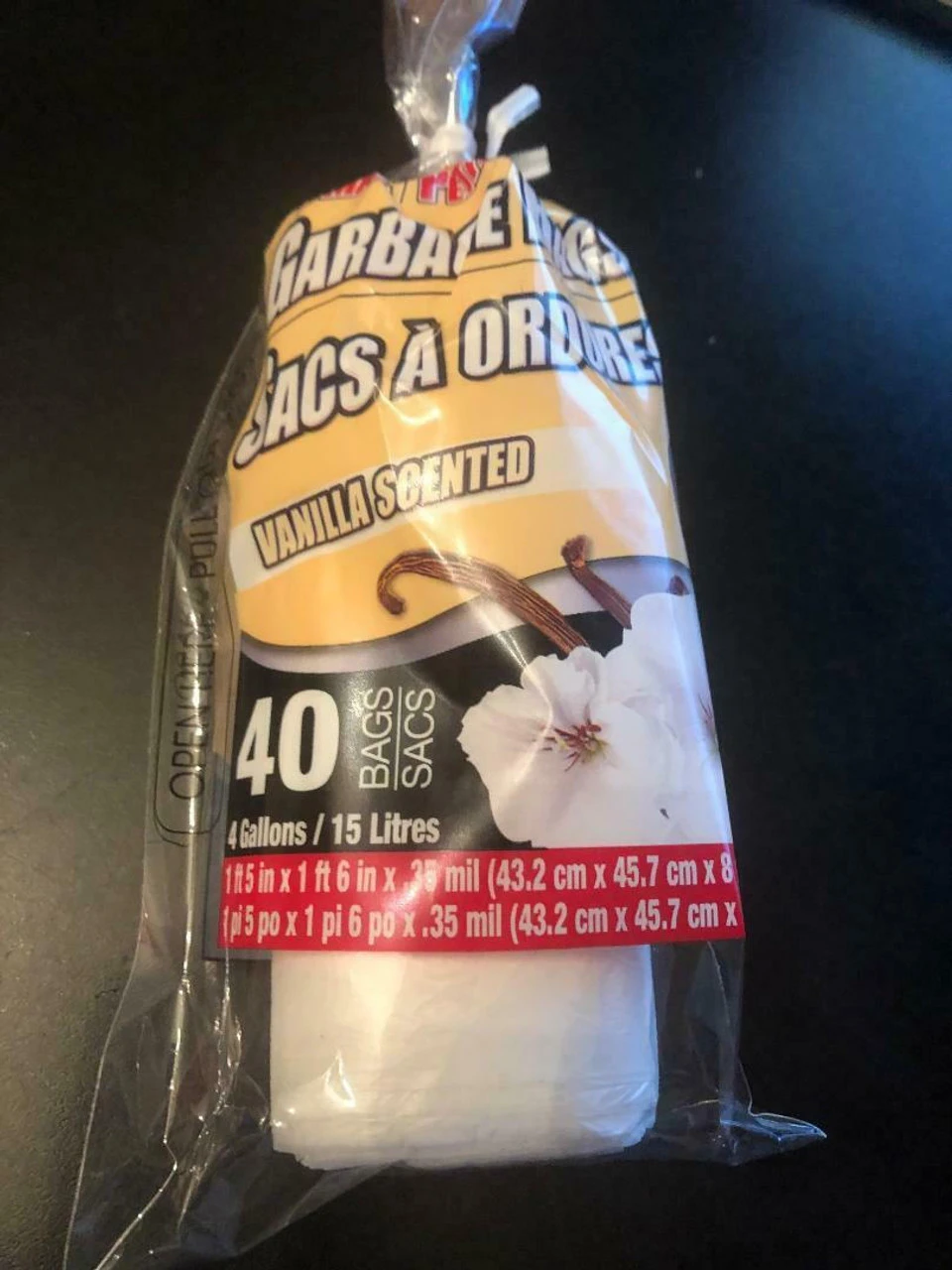 Essentials New Scented Garbage Trash Bags 4, 7, 8, Or 13 Gallon - Rose Vanilla Lemon, More 10 Essentials New Scented Garbage Trash Bags 4, 7, 8, Or 13 Gallon - Rose Vanilla Lemon, More - Image 8