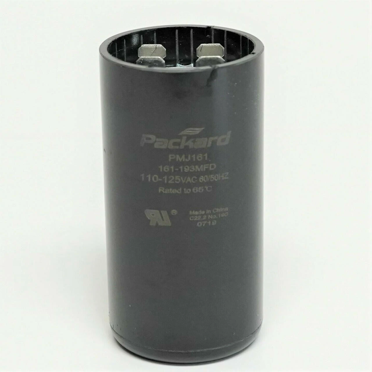 Packard PMJ161 Motor Start Capacitor. 161-193 MFD UF / 110-125 VAC 4 Packard PMJ161 Motor Start Capacitor. 161-193 MFD UF / 110-125 VAC - Image 2