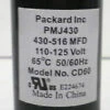 Packard PMJ430 Motor Start Capacitor. 430-516 MFD UF / 110-125 VAC 1 Packard PMJ430 Motor Start Capacitor. 430-516 MFD UF / 110-125 VAC -Home Appliances Store packard pmj430 motor start capacitor 430 516 mfd uf 110 125 vac 17791.1665666239